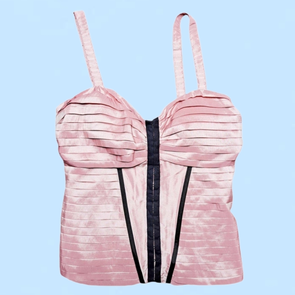 Y2K Deadstock Pink Bustier Top